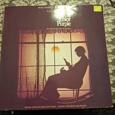 QUINCY JONES/.STEVEN SPIELBERG "THE COLOR PURPLE" DBL VINYL LP 1986 VG+