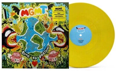 MGMT LP Time To Pretend Vinyl BANANA YELLOW VINYL inc Kids indie Rockers IN STOC