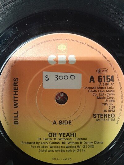 Bill Withers - Oh yeah/Just like the first time on CBS label. Soul original.