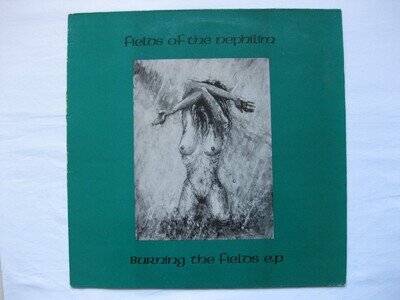 FIELDS OF THE NEPHILIM - BURNING THE FIELDS EP. 12" 45RPM. ALTERNATE SLEEVE. VG+