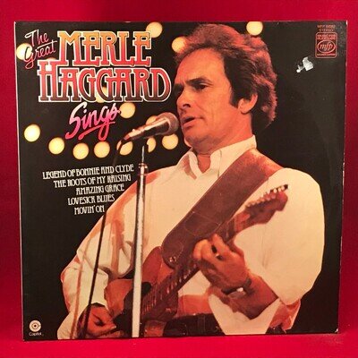 The Great Merle Haggard Sings 1974 UK Vinyl LP Amazing Grace Lovesick Blues