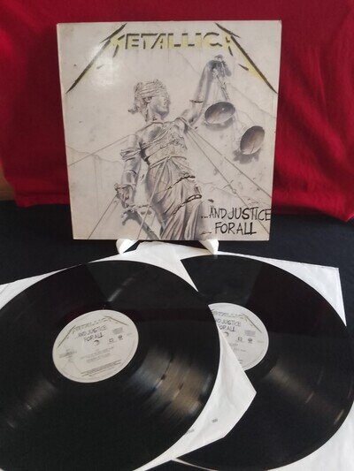 Metallica - And Justice For All Double Vinyl LP (Vertigo 1988) - SEE NOTES