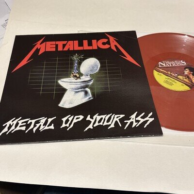 Metallica – Metal Up Your Ass Vinyl 2005 Music For Nations MUA 666 Red EX/EX UK