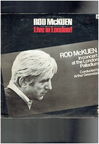 ROD MCKUEN LIVE IN LONDON DOUBLE VINYL ALBUM 1970 IN CONCERT AT THE PALLADIUM