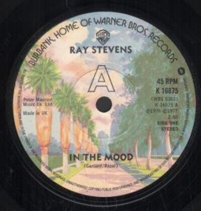 Ray Stevens In the Mood 7" vinyl UK Warner Bros 1977 A label design b/w
