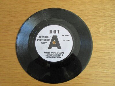 Lawrence Welk and Orchestra Apples and Bananas/Addams Family 7'' DEMO
