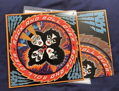 Kiss - Rock And Roll Over - Rare Marbled Vinyl + Poster