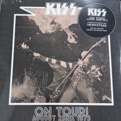 Kiss - HEMPSTEAD On Tour! Live Clear Vinyl 1975 "2LP COLOURED VINYL RECORD"