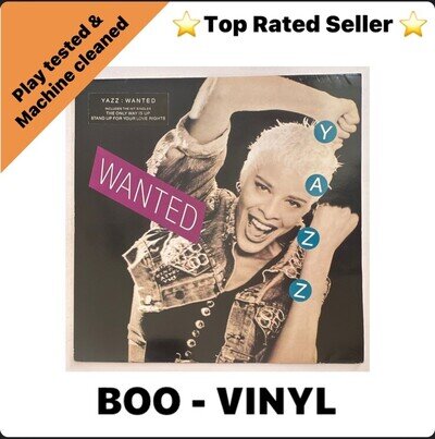 Yazz ~ Wanted ~ Album Vinyl Record + Inner Sleeve 1988 Pop EX / EX