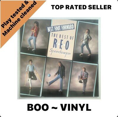 REO SPEEDWAGON Best Foot Forward The Best Of Lp Vinyl UK 1985 EX / VG+