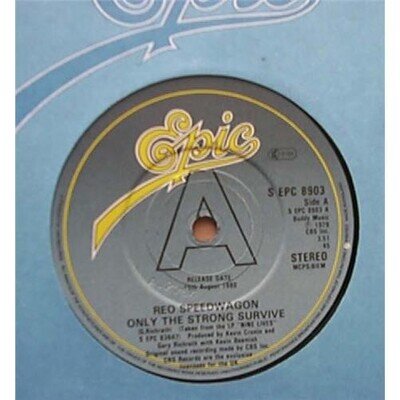 REO SPEEDWAGON ONLY THE STRONG SURVIVE 7" PROMO 1980 UK