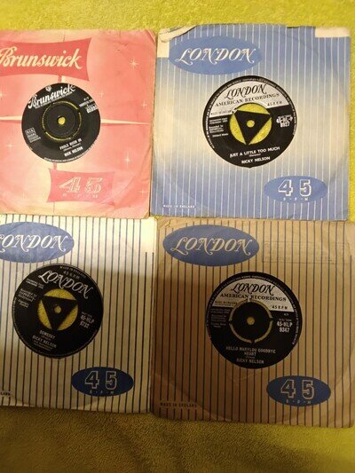 RICKY. NELSON. 4 good. SINGLES