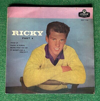 RICKY NELSON RICKY PART 4 ROCK POP VINYL EP RECORD 45 RPM RE-P 1144