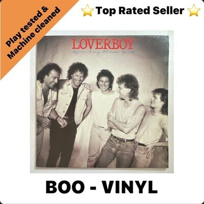 Loverboy Lovin' Every Minute Of It Lp Vinyl Record Hard Rock EX / EX Condition