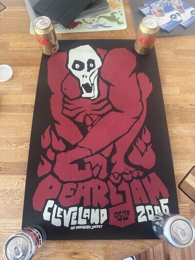 Authentic Pearl Jam Cleveland 2006 Tour Poster - Please Read Description