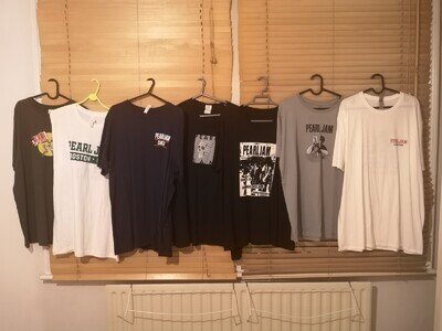 Pearl Jam T Shirt XL London Boston Chicago Tour poster vinyl Eddie vedder