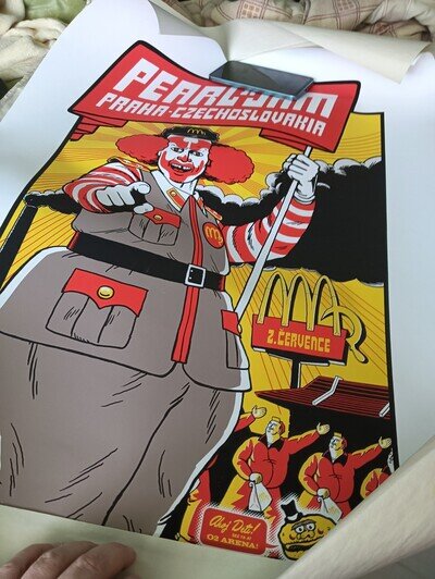 Pearl Jam Poster Prague July 2012