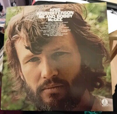 Kris Kristofferson Me and Bobby McGee 12"Vinyl LP Record EX EX A2. B3.