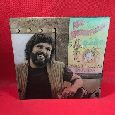 KRIS KRISTOFFERSON Spooky Lady's Sideshow 1974 UK vinyl LP INSERT Same Old Song