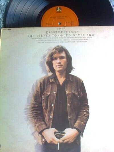 KRIS KRISTOFFERSON LP THE SILVER TONGUED DEVIL AND I 1971 10 TRACKS