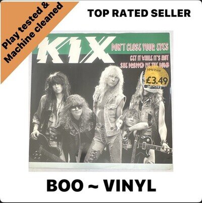 Kix Don't Close Your Eyes 12” Single Rare - EX / VG+ Condition