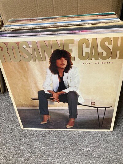 ROSANNE CASH RIGHT OR WRONG, VINYL LP, ARL5059, VG+