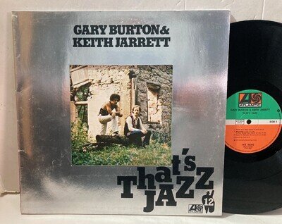 GARY BURTON KEITH JARRETT 1976 GERMAN ATLANTIC PRESS, THAT'S JAZZ 12, NEAR MINT