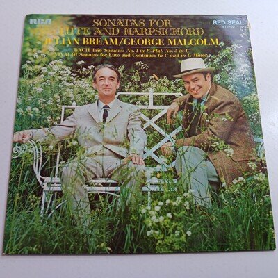Julian Bream / George Malcolm / Bach & Vivaldi Sonatas For Lute & Harpsichord LP
