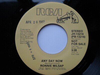 Ronnie Milsap Any Day Now 7" RCA JH13216 EX 1982 US pressing, demo