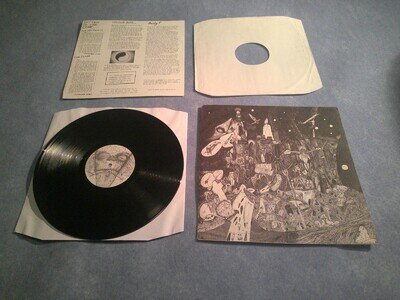 RUDIMENTARY PENI DEATH CHURCH VINYL RARE ANARCHO-PUNK '87 UK MPO PRESS EX+ AUDIO