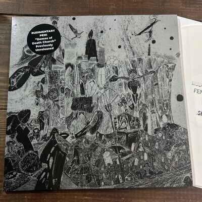 Rudimentary Peni Demos Of Death Church punk Vinyl LP Record Crass Amebix
