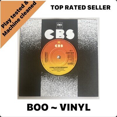 judas priest - living after midnight 7" vinyl record Heavy Metal EX / M