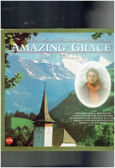 JUDY COLLINS AMAZING GRACE THE BEST OFJUDY COLLINS1985 TELSTAR VINYL ALBUM
