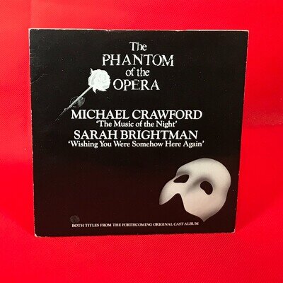 SARAH BRIGHTMAN Wishing You Were Somehow Here Again 1986 UK 7" vinyl single 45