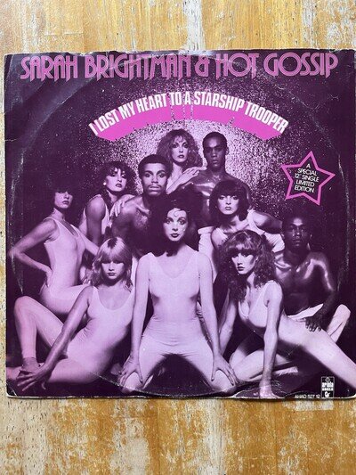 Sarah Brightman Hot Gossip LOST MY HEART TO A STARSHIP TROOPER Used 12” Single