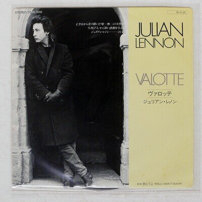 JULIAN LENNON VALOTTE CHARISMA 07VA1002 Japan INSERT VINYL 7