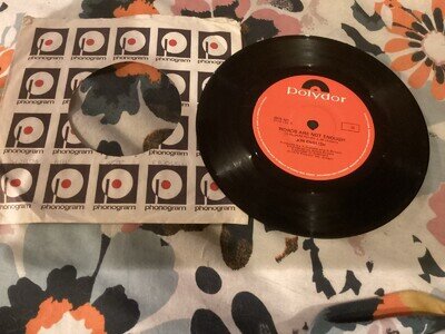 Jon English Words Are Not Enough Plain Cover 7” Vinyl B/W Up To No Good