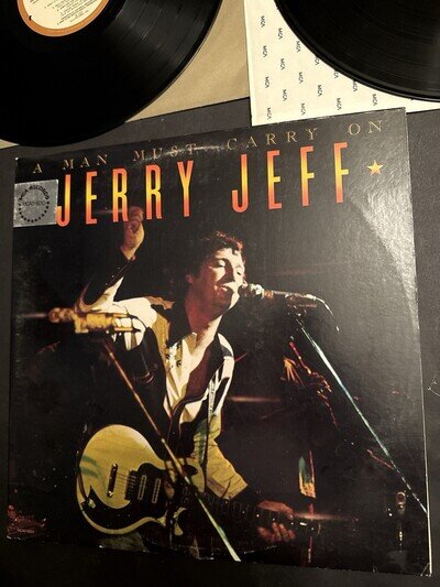 Jerry Jeff Walker 2-Disc Lp A Man Must Carry On On Mca - Nm / Vg++
