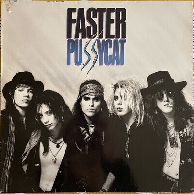 Faster Pussycat Faster Pussycat Vinyl LP 1987 Elektra Records With Inner
