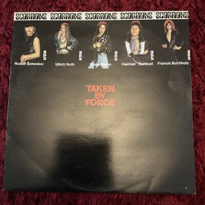 SCORPIONS TAKEN BY FORCE LP HARD ROCK PL 28309 1978 VINYL A1B1