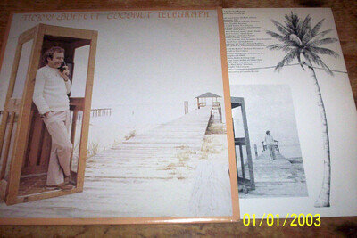 JIMMY BUFFETT ( COCONUT TELEGRAPH ) 1980 VINYL LP w/ ORIG inner lyric sleeve NM-