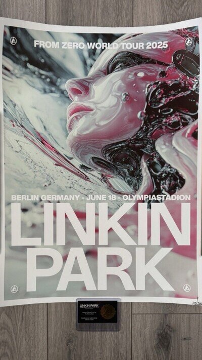 Linkin Park SOLD OUT FZ 2025 Tour Berlin Poster June 18th 105/200 PJ Richardson