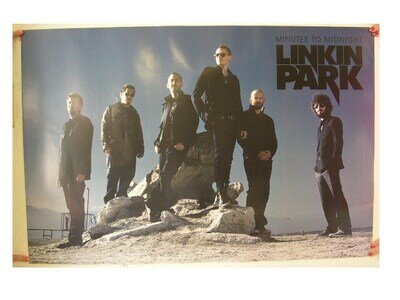 Linkin Park Poster Band Shot Commercial On Beach