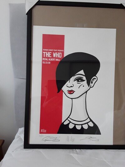 THE WHO SIGNED POSTER LTD EDITION NO 42/100
