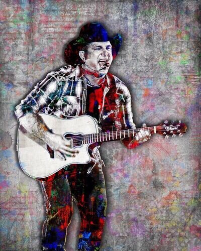 GARTH BROOKS 16x20in Poster Garth Brooks Artwork Country Garth Pop Free Shipping