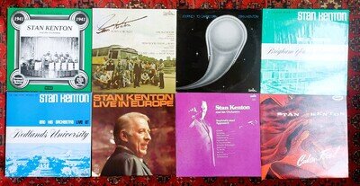 Stan Kenton vinyl bundle x 9, all NM/M, Capitol/Creative World, Capricorn, Cuban