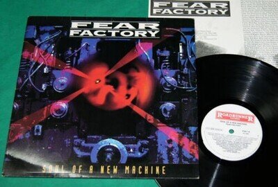 Fear Factory - Soul Of A New Machine BRAZIL 1st Press LP 1993 Insert Roadrunner