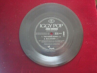 IGGY POP ZOMBIE BIRDHOUSE THE HORSE SONG / BULLDOZER FLEXI DISC