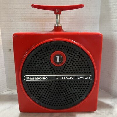 Panasonic Red Dynamite TNT Portable 8-Track Player RQ-830S No Cord Tested Works