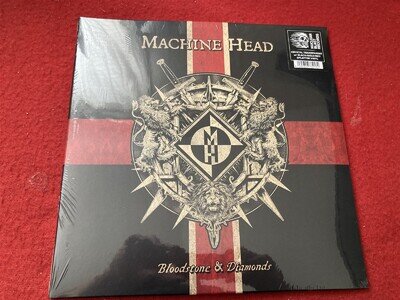 MACHINE HEAD BLOODSTONE & DIAMONDS BLACK GOLD RED SPLATTER VINYL LP ANNIVERSARY